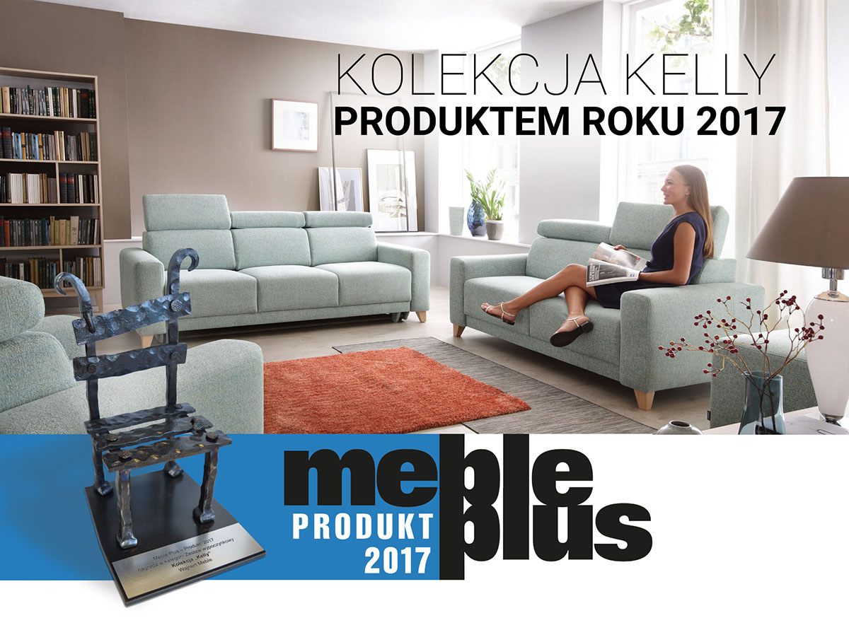 KELLY – kolekcja mebli wypoczynkowych WAJNERT MEBLE Produktem Roku 2017